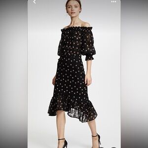 Saloni Grace embroidered tulle dress